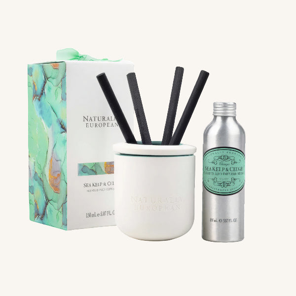 Naturally European Ceramic Diffuser with 4 Reeds 150 ml